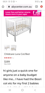 childcare luna cot